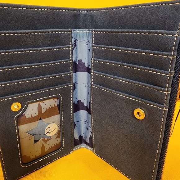 Loungefly Disney Peter Pan Second Star Flying Over City Flap Wallet NEW - Picture 12 of 13